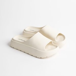 Rif.3057 Nuvola – Ciabatta Ultra Soft Avorio con Suola Spessa