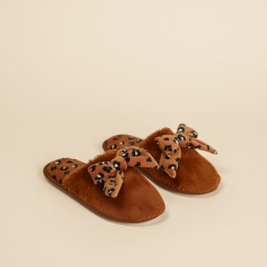 Rif.3096 Pantofola invernale donna in eco-pelliccia