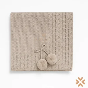 Coperta con pompon - Baby Fashion