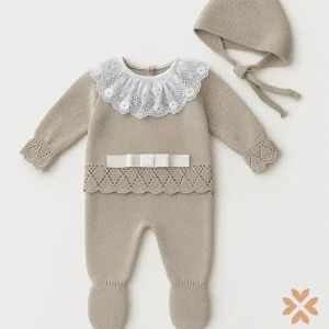 Tutina spezzata pizzo e fiocco - Baby Fashion