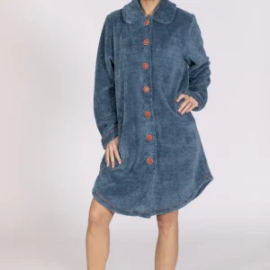 Vestaglia peluche "Petrolio" - Donna