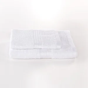 Set asciugamani in spugna living – bianco