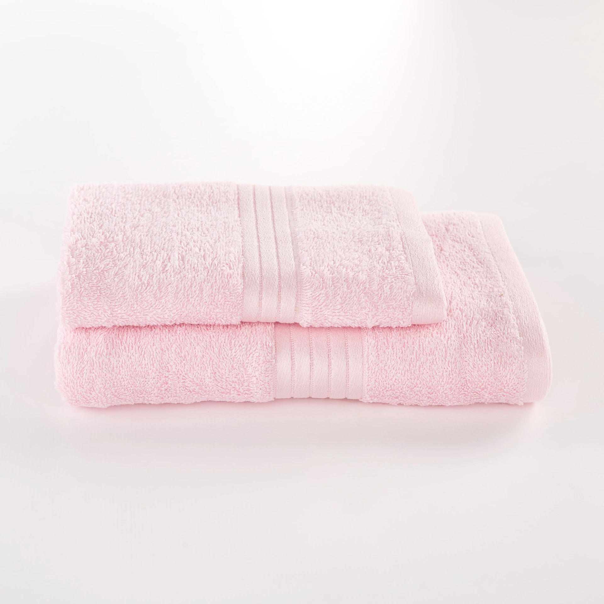 Set asciugamani in spugna living – rosa chiaro - immagine 3