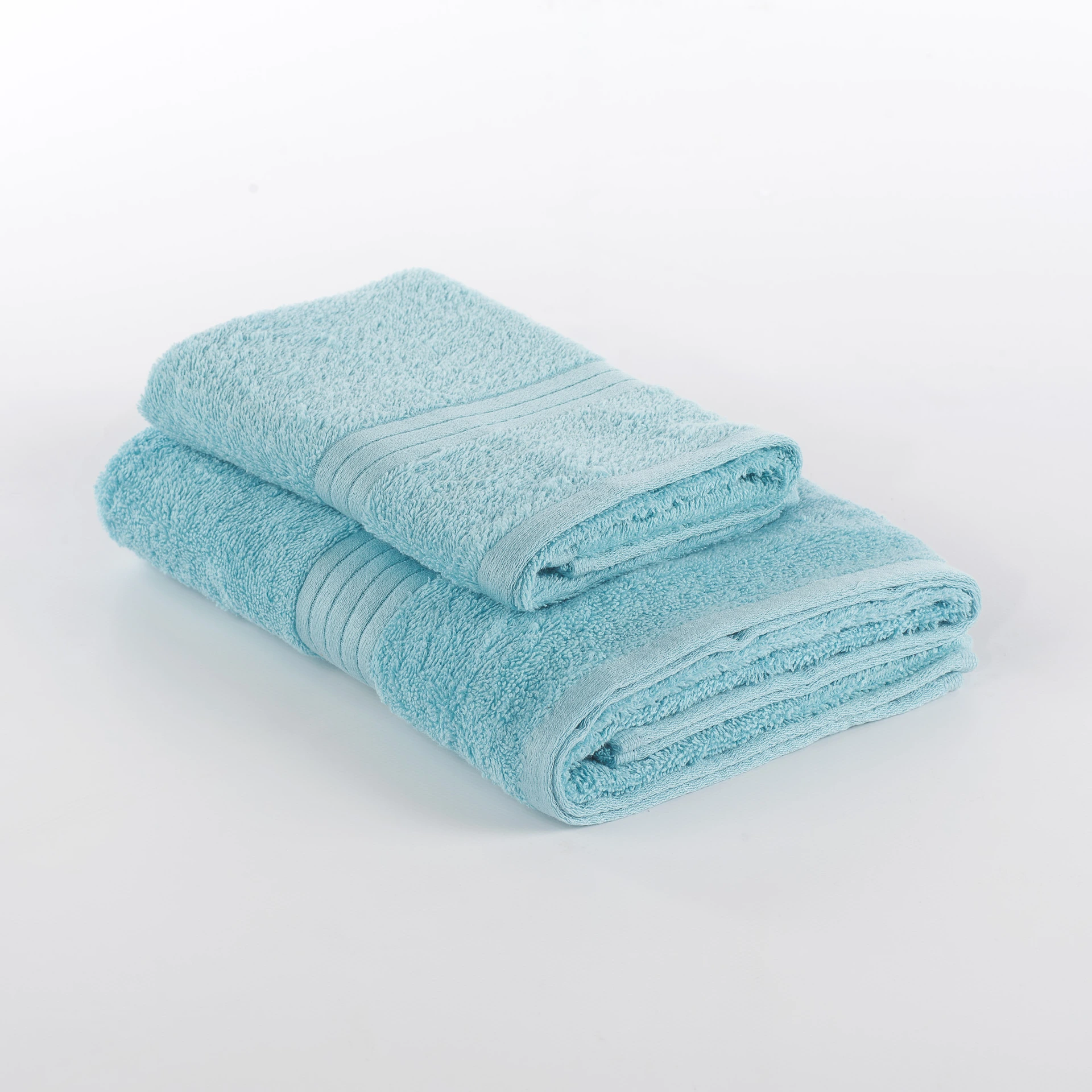 Set asciugamani in spugna living – celeste - immagine 6