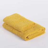 Set asciugamani in spugna living – giallo miele - immagine 3