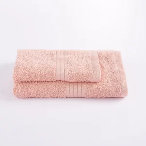 Set asciugamani in spugna living – rosa antico