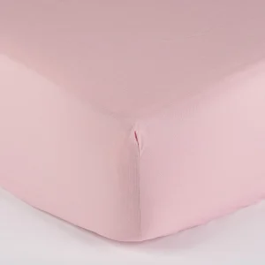 Lenzuola sotto colorado percalle di cotone – rosa antico