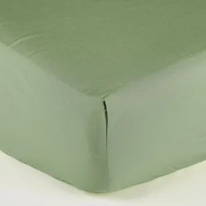Lenzuola sotto colorado percalle di cotone – verde salvia