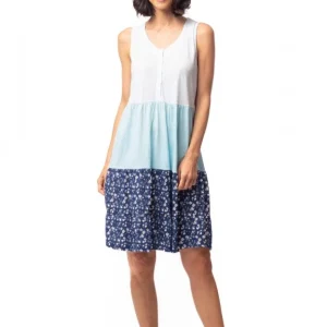 Camicia da notte "Blue Flower" - Donna