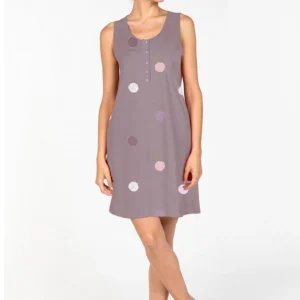 Camicia da notte cotone/modal "Dots" - Donna