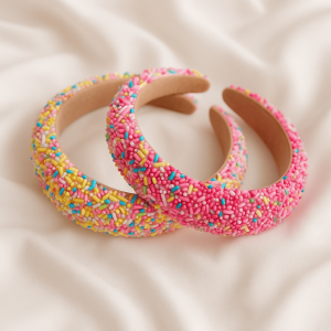 Cerchietto Emanuela Biffoli con micro perline multicolor