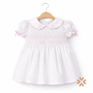 Abitino cotone punto smock - Deolinda