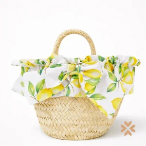 Borsa in paglia con fiocco - Deolinda
