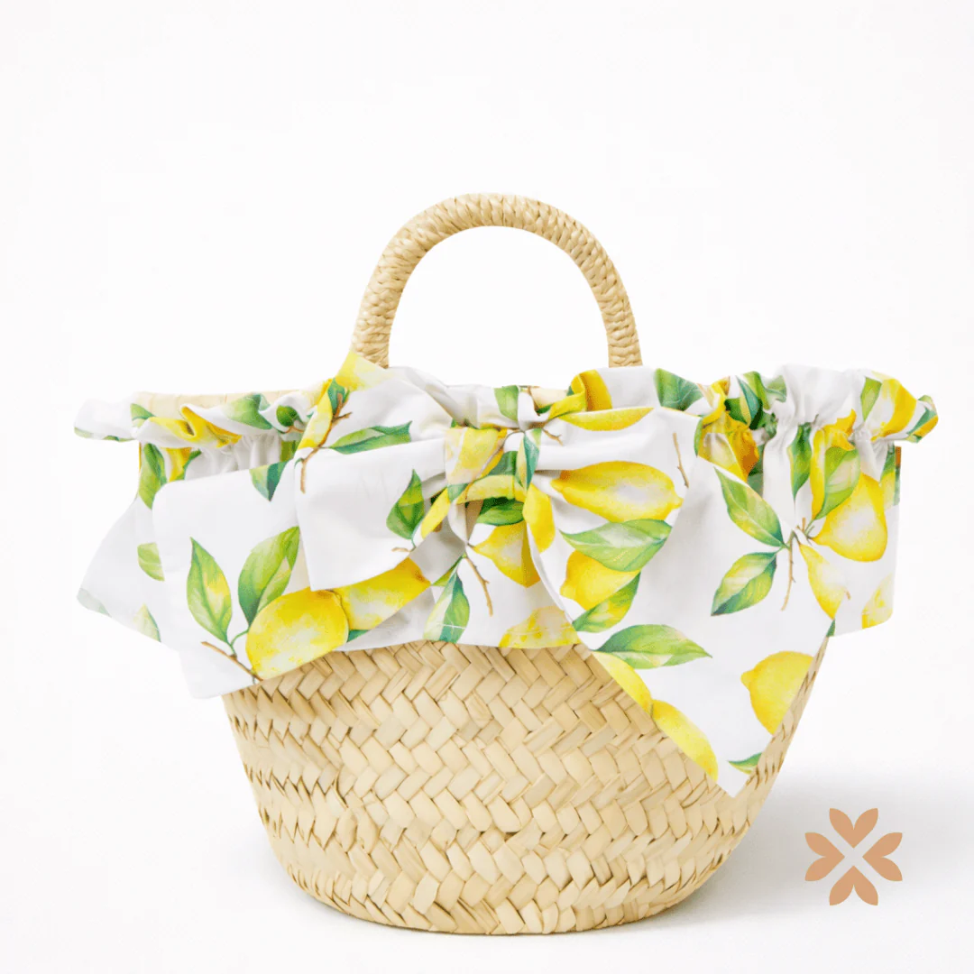 Borsa in paglia con fiocco - Deolinda
