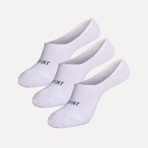 3 Paia: Fantasmino in cotone elasticizzato – Bianco Rif.9800T