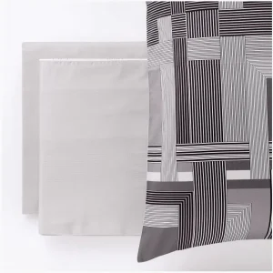 Completo Lenzuolo Copriletto In Raso Carrè Matrimoniale