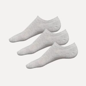 3 Paia: Pariscarpa in cotone rinforzato Rif.09583P Grigio