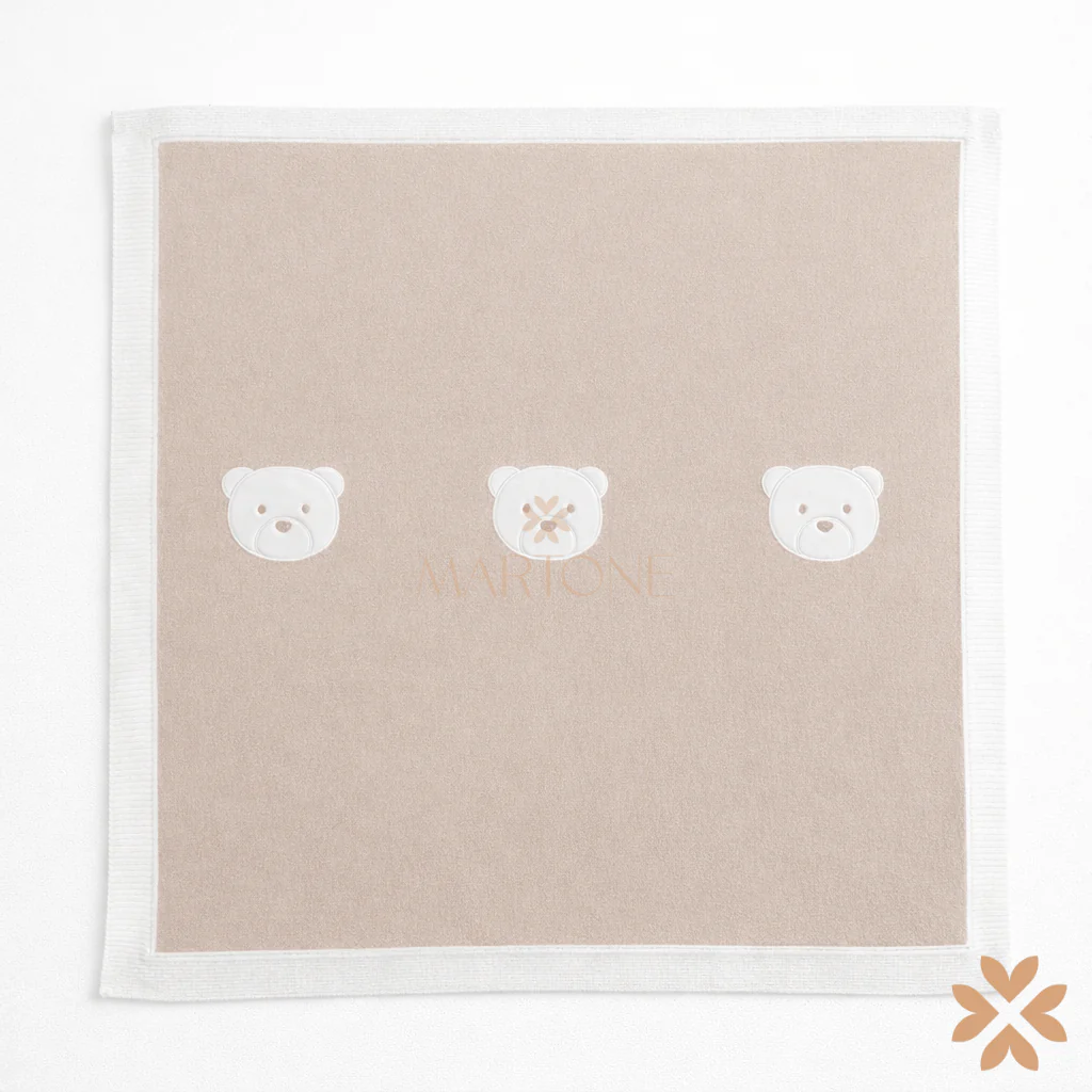 Coperta beige orsetti - Isabel&Martinez - immagine 3