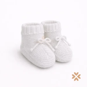 Babbucce bianche in filo di cotone - Juliana