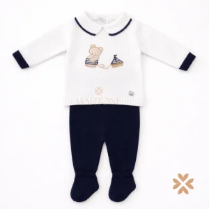 Tutina bicolore con orsetto - Juliana