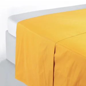 Lenzuola sopra colorado percalle di cotone – giallo miele
