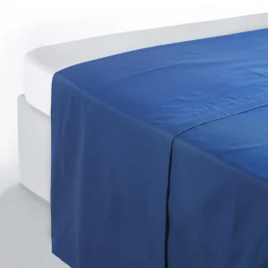 Lenzuola sopra colorado percalle di cotone – blu