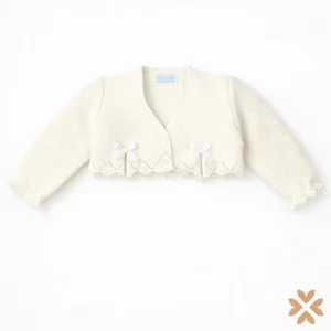 Coprispalle in filo con fiocchetti - Mac Ilusion