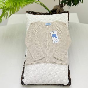 Mac Ilusion - Cardigan in filo beige