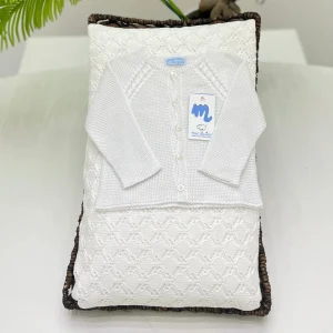 Mac Ilusion - Cardigan in filo bianco