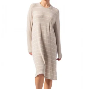 Camicia da notte viscosa "Sabbia" - Donna