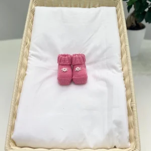 Babbucce in lana fiore