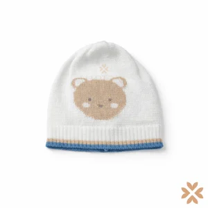 Cappellino orsetto in filo di cotone - Primodì Bebè