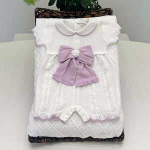 Primodì Bebe - Pagliaccetto fiocco lilla