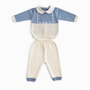 Tutina spezzata lana bicolore - Primodì Bebè