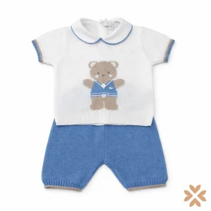 Completo neonato corto in filo di cotone - Primodì Bebè