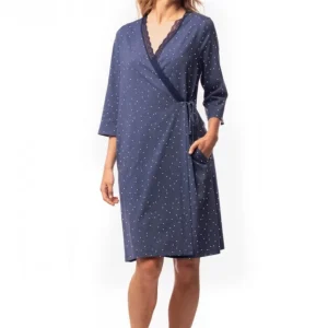 Vestaglia "Pois blu" - Donna