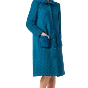 Vestaglia trapuntata "Petrolio" - Donna