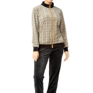 Tuta soft "Beige & black" - Donna