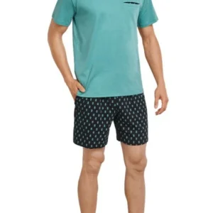 Pigiama corto "Turchese" - Uomo