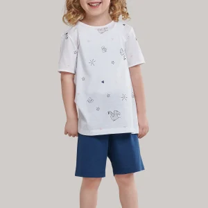 Pigiama cigni viscosa - Bambina