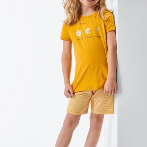 Pigiama corto bamboo "Margherita" - Bambina