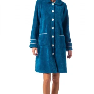 Vestaglia peluche "Petrolio" - Donna